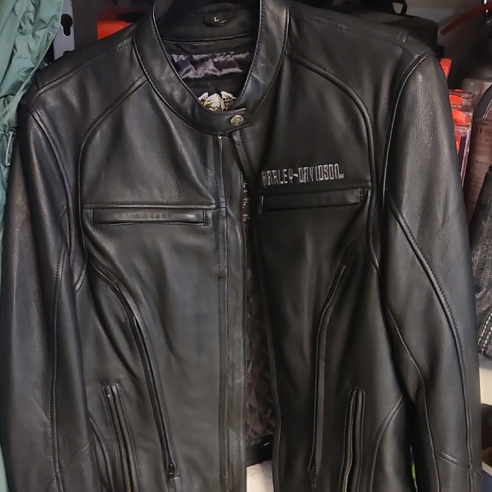Harley-Davidson Black Leather Jacket for Women